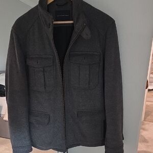 Banana Republic Dark Gray Military Jacket